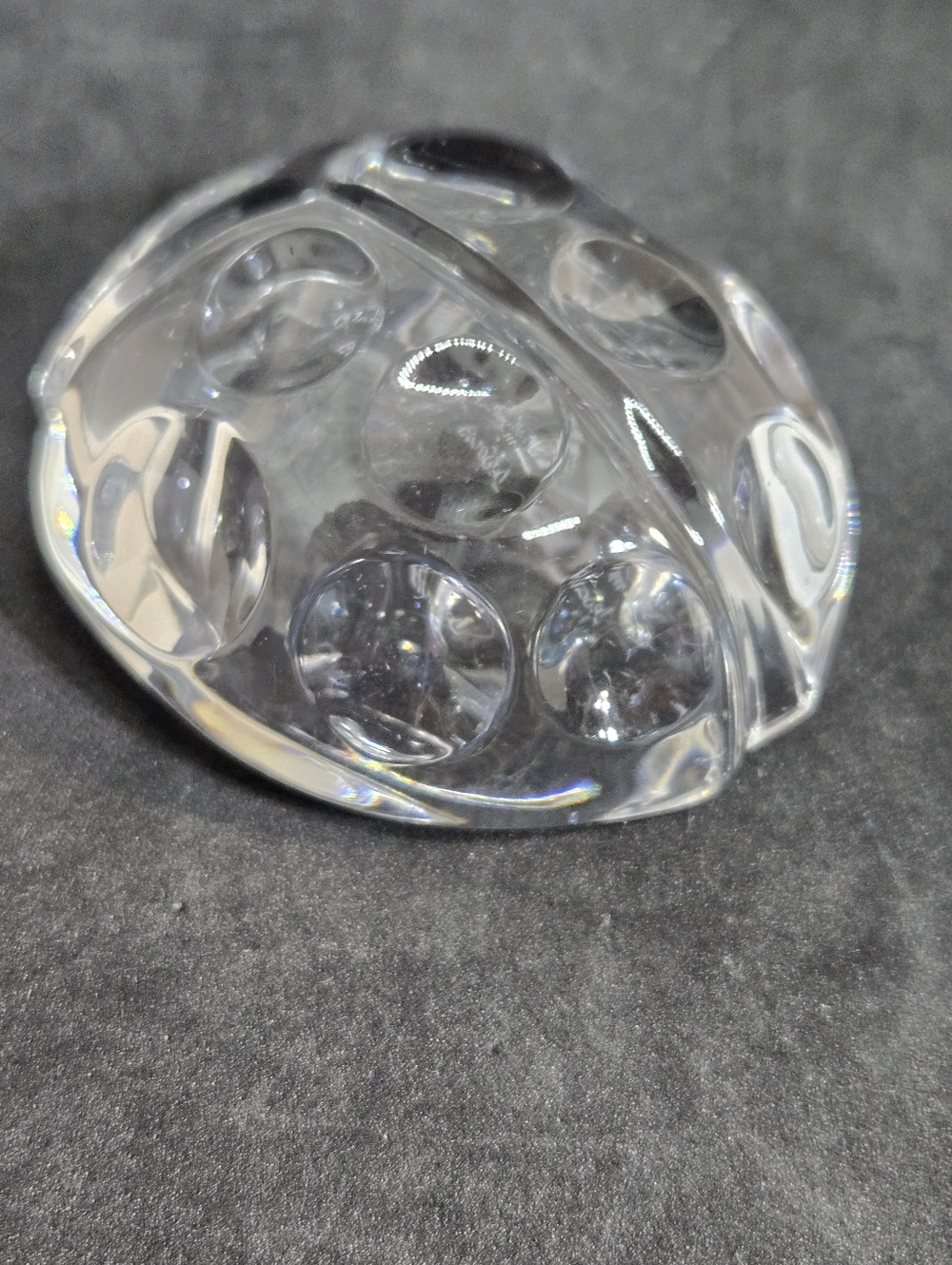 Val St. Lambert de Sousa Crystal Ladybug Paperweight - Picture 5 of 11
